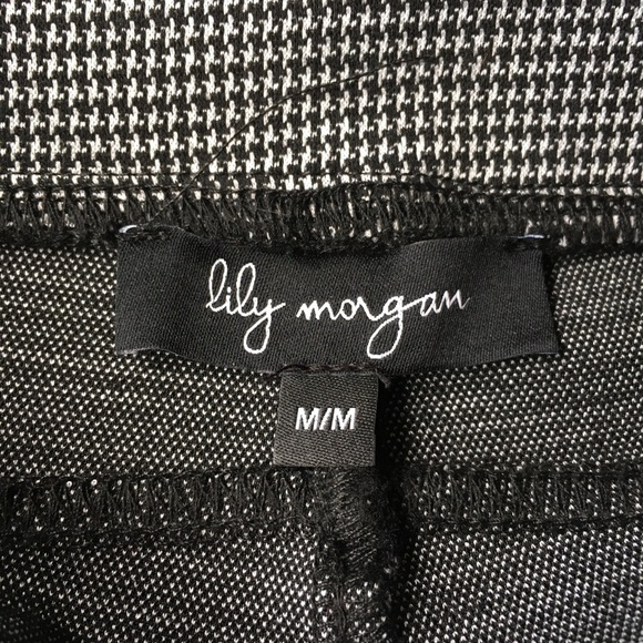 lily morgan Women's Houndstooth Skinny Pull On Pant Size Medium - Picture 13 of 14